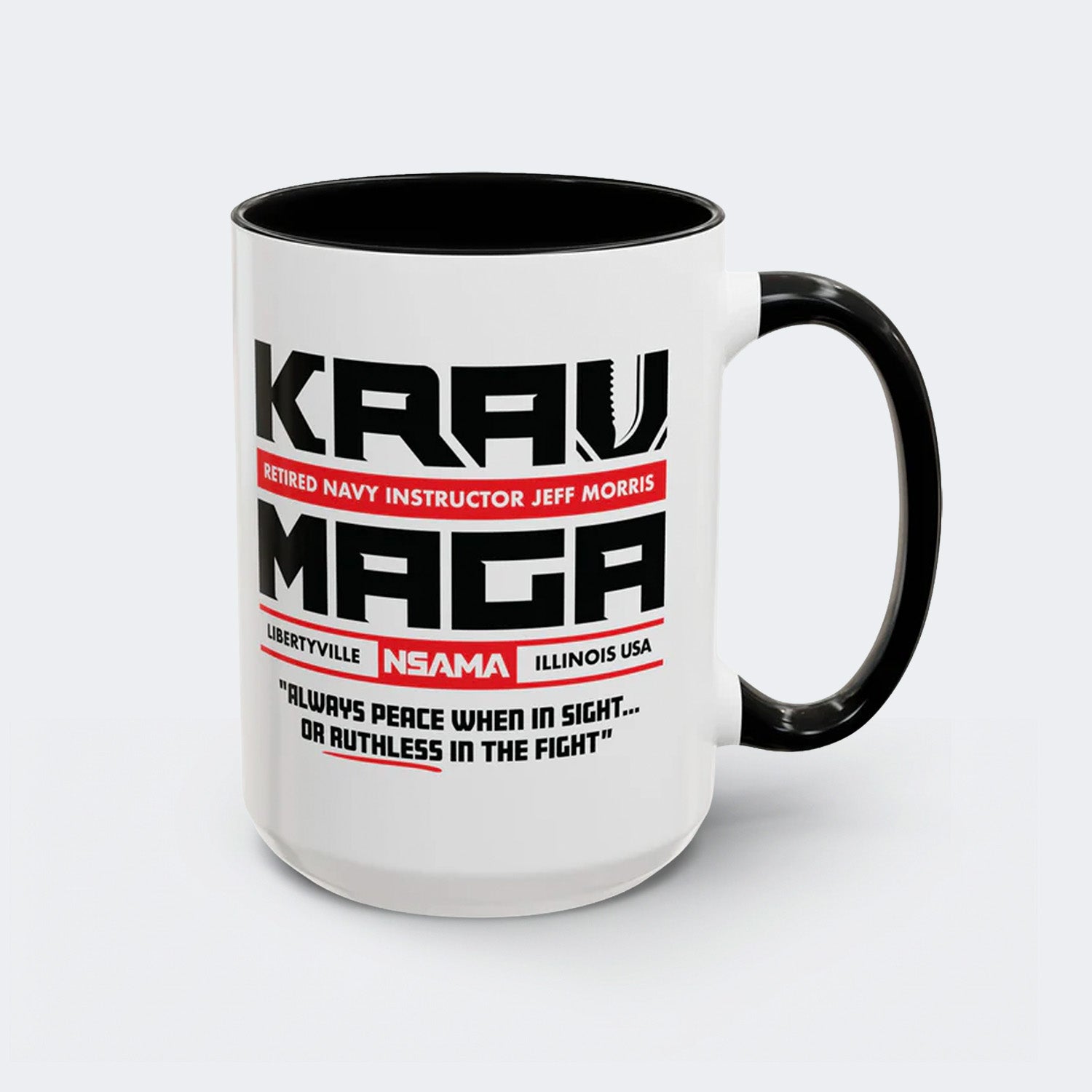 Krav Maga Classic Accent Mug - 15oz