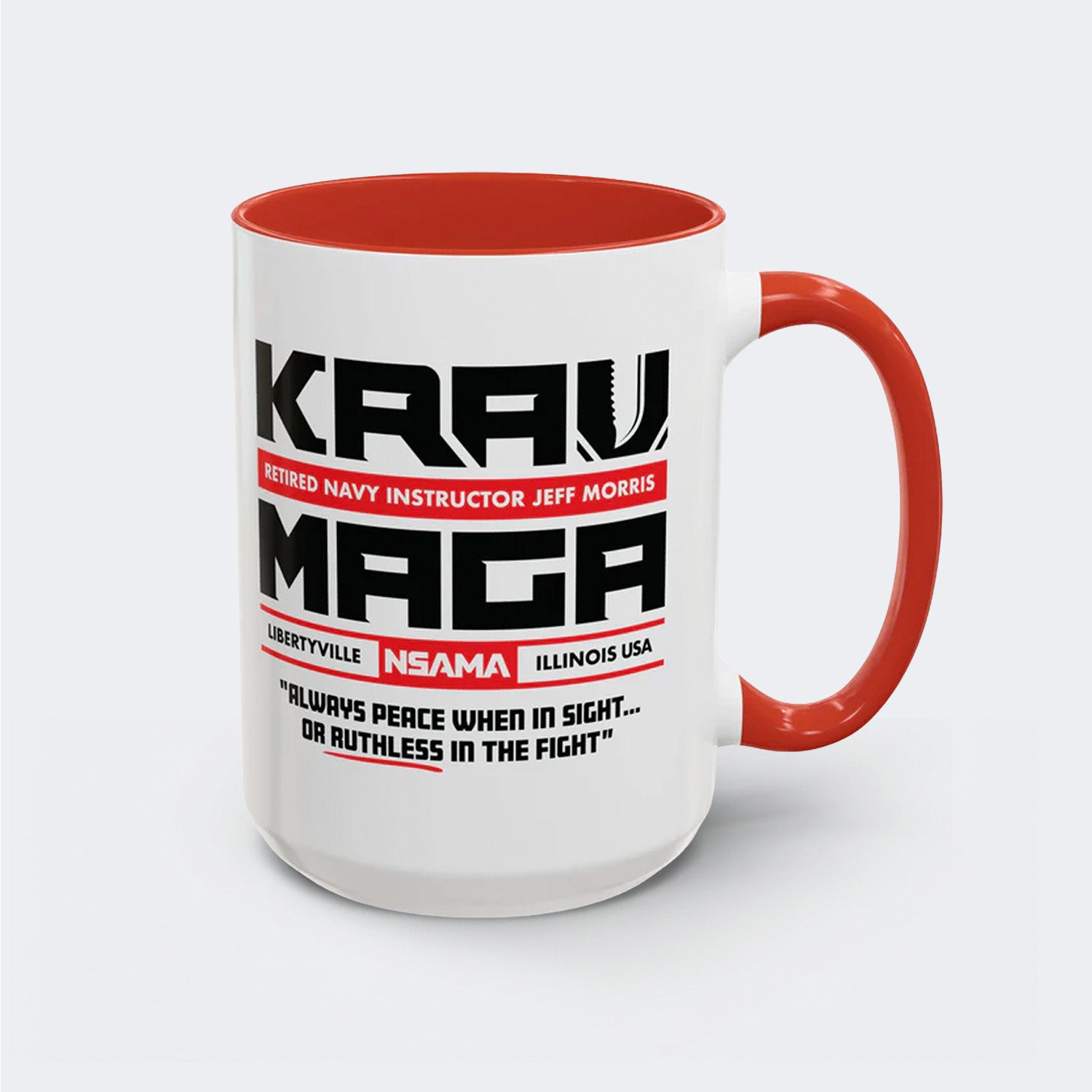 Krav Maga Classic Accent Mug - 15oz