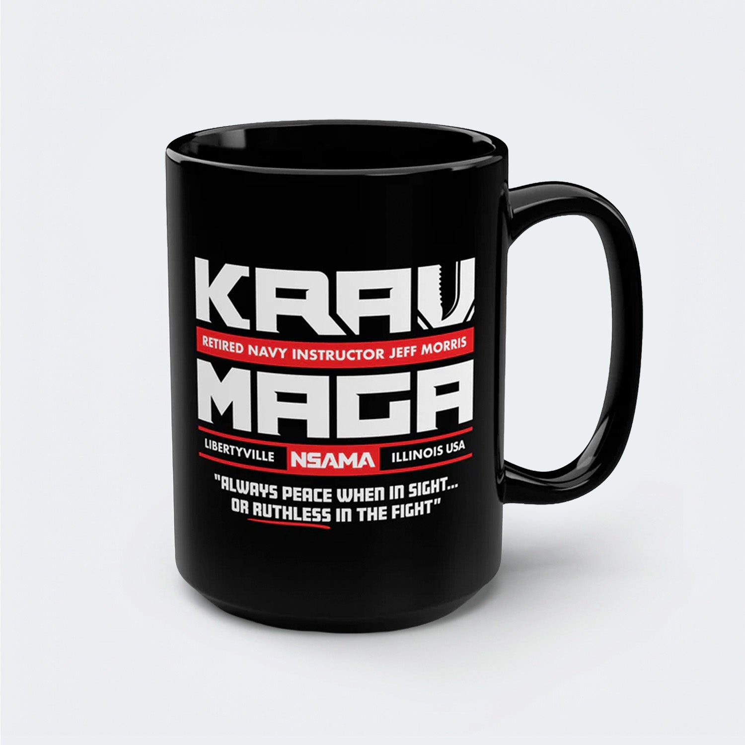 Krav Maga Classic Mug - 15oz Black